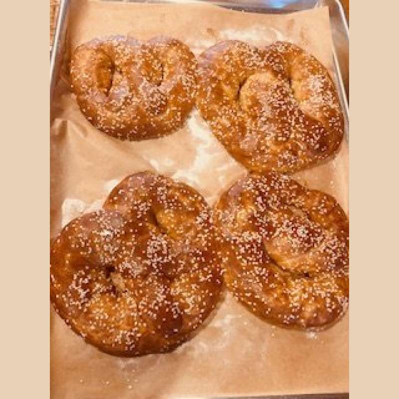 Salted Sourdough Pretzels