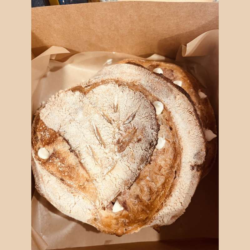 White Chocolate Strawberry Artisan Sourdough